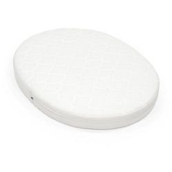 Stokke Kindermatratze , Weiß , Textil , Füllung: Polyester , oval , 76.4x59 cm , Textiles Vertrauen - Oeko-Tex®, Oeko-Tex® Standard 100 , Bezug abnehmbar/waschbar, atmungsaktiv, schadstoffgeprüft , Schlafen, Babybettausstattung, Baby- & Kindermatratzen