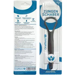 Oralflora Zungenschaber Edelstahl Zungenreiniger 1 St