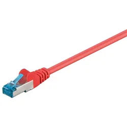 LAN CAT 6A S/FTP - Rot - 0.5m