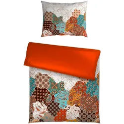 Esposa Wendebettwäsche , Multicolor , Textil , Floral , 140x200 cm , pflegeleicht, atmungsaktiv, schadstoffgeprüft , Heimtextilien, Bettwäsche & Leintücher, Bettwäsche, Wendebettwäsche
