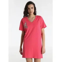 Lois Jeans für Damen. 448322693 Kurzes rotes Kleid (XL), Lässig, Baumwolle, Kurzarm