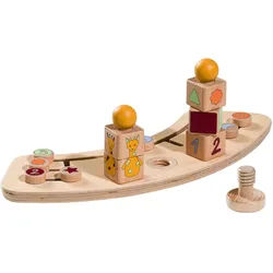 Hauck Motorikspiel , Multicolor, Naturfarben , Holz, Kunststoff , 37x15x13 cm , Spielzeug, Lernspiele