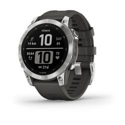 Garmin fenix 7 (47 mm, Edelstahl, One Size), Sportuhr + Smartwatch