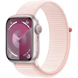 Apple Smartwatch »Watch Series 9 GPS Aluminium 41mm One-Size«, (Watch OS 10 Sport Loop) Apple Rosa