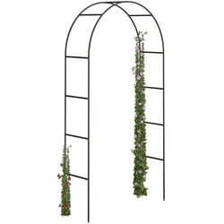 Relaxdays Torbogen , Metall , 140x240x38 cm , Dekoration, Gartendeko