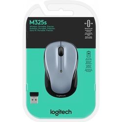 Logitech Maus M325s, Wireless, Light Silver Optisch, 1000 dpi, 3 Tasten, Retail
