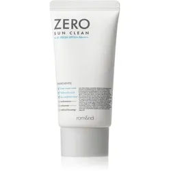rom&nd Zero Sun Clean schützendes mineralisches Gesichtsfluid SPF 50+ Farbton 01 Fresh 50 ml