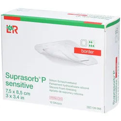 Suprasorb P sensitive border 7.5 x 8.5 cm