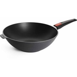 WOLL Diamond Lite Wok Pfanne, spülmaschinengeeignet, Handgegossene Aluminium Schmiedeguss Rührpfanne, 1 Pfanne Ø 32 cm, 10 cm hoch