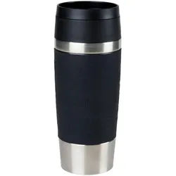 Emsa Thermobecher , Metall, Kunststoff , 0,36 l , lebensmittelecht, 100% dicht, abnehmbarer Deckel, rostfrei, transportabel, Ausgießen per Knopfdruck, geschmacks- und geruchsneutral , Geschirr, Kannen & Karaffen, Coffee-to-go-Becher