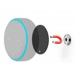 Hama TV-Wandhalterung Wand-Halterung Decken-Halter Magnetisch, (passend für Amazon Echo Dot 2. 3. Generation Echo Input) schwarz