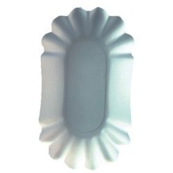 Papstar Pure Schalen oval, weiß, 9 cm x 16 cm x 3 cm, 1 Packung = 250 Stück