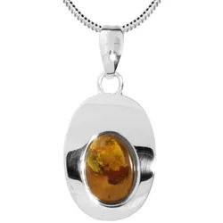 OSTSEE-SCHMUCK Kette mit Anhänger Ostsee-Schmuck Kette mit Anhänger Jessie (2-tlg) silberfarben 50 cm