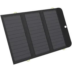 SANDBERG, SOLAR CHARGER 21W 2xUSB+USB-C Schwarz