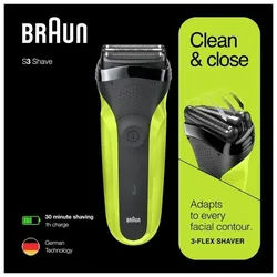 Braun Series 3 - 300 schwarz/grün Elektrorasierer Sonstige 1 St gruen Männer