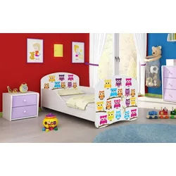 Luxusbetten24 Kinderbett Milena, mit verschiedenen Mustern 70 cm x 140 cm x 90 cm