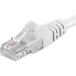 PremiumCord Patch kabel UTP Cat5e 3m bila (U/UTP, CAT5e, 3 m), Netzwerkkabel