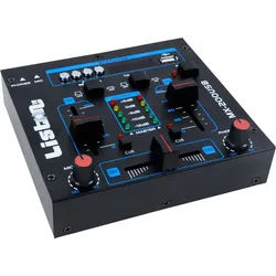 2-Kanal DJ Mischpult USB/MP3 Crossfading Talkover MX-200USB inklusive Mikrofon