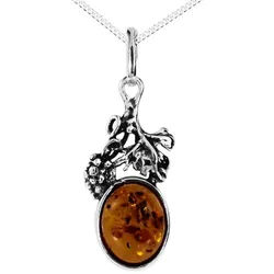 OSTSEE-SCHMUCK Kette mit Anhänger Ostsee-Schmuck Kette mit Anhänger Vani Kette mit Anhänger Vani (2-tlg) silberfarben 45 cm