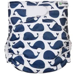 T-Tomi Pocketwindel (Typ Aio) - Klettverschluss Whales 1 St