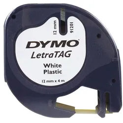 DYMO LetraTag Schriftbandkassette, Kunststoff, 12 mm x 4 m