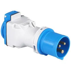 CEE Camping Adapter 16A auf 230V französisches System 3928