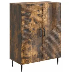 vidaXL Sideboard 66 x 34,5 x 89,5 cm Sideboard Wohnzimmer Schrank Geräucherte Eiche 66x braun