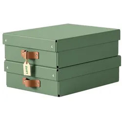 Leitz Aufbewahrungsbox »Puro« 27/37/10 cm 2 Stück 8 L grün, 27x10x37 cm
