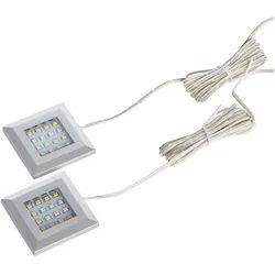 Livetastic Led-Spot-Set , Schwarz, Weiß , Kunststoff , 2-teilig , 5.5x1x5.5 cm , Made in Eu , mit Schalter , Lampen & Leuchten, Innenbeleuchtung, Spots & Strahler, Einbauspots