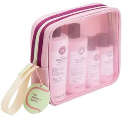 Maria Nila Pure Volume Beauty Bag - Shampoo 350 ml + 100 ml + Conditioner 300 ml + 100 ml + Tasche