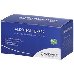 Dr. Junghans® Alkoholtupfer 3 x 6 cm steril Tupfer 100 St 100 St Tupfer