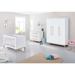 Pinolino Babyzimmer , Weiß, Eschefarben , Holzwerkstoff , 6 Fächer , 3 Schubladen , in verschiedenen Größen erhältlich,zum Juniorbett umbaubar, höhenverstellbar, Sprossen mit Normabstand, Aufbauanleitung im Karton, Lattenrost inklusive, Schlupfsprossen , Baby & Kindermöbel, Babyzimmer, Babyzimmer-serien