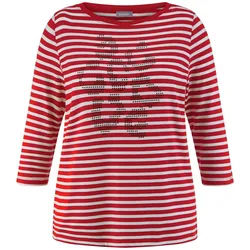 T-shirt à col rond Samoon rouge