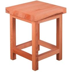 Gardenson Universalhocker , Kernbuche , Holz , Kernbuche , massiv, Hartholz , quadratisch , 30x40x30 cm , Gartenmöbel, Gartensessel, Gartenhocker