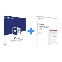 Microsoft Visio 2019 Professional + Office 2019 Professional Plus (Bundle)
