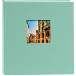 Bella Vista 30x31 cm, 60 weiße Seiten, aqua, Buchalbum