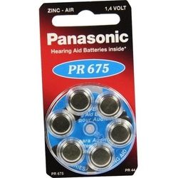 Batterie f. Hörgeräte Panasonic PR 675