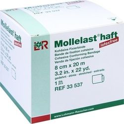 Mollelast haft latexfrei weiß 8cm x 20m gedehnt