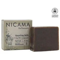 Nicama Upcyclingseife mit Peelingeffekt Kaffeesatz 100g Seife 100 g Unisex