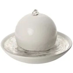 Primavera Life GmbH Duftlampe Duftbrunnen Rondo - Cremeweiß Matt