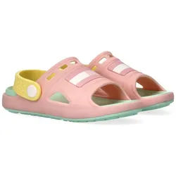 Tommy Hilfiger Badesandale Badeschuh, Clog mit schwenkbarem Riemchen gelb|rosa 24 EU