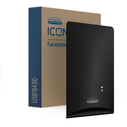 Kimberly-Clark Professional ICON Blende Motiv SCHWARZES MOSAIK, Frontblende mit geometrischen Mustern für ein elegantes Ambiente, 1 Blende für Hautpflege Spender Seife und Desinfektion