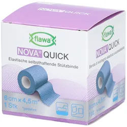 Flawa Nova Quick Entlastungsstützband 6 cm x 4,5 m blau