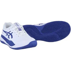 Asics Tennisschuhe Gel Resolution X Clay/Sandplatz 2025 weiss/kobaltblau Kinder