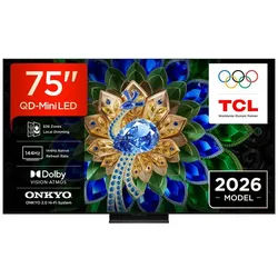 TCL 75A400U QLED Mini LED-Fernseher (75 Zoll, 4K Ultra HD) schwarz