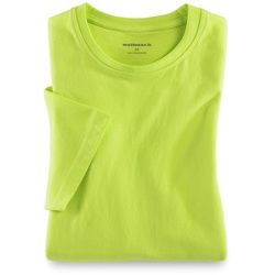 Walbusch T-Shirt Rundhalsausschnitt Gelb