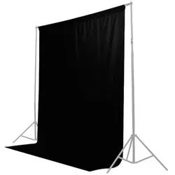 Caruba Hintergrundtuch 2x3m Schwarz