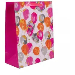 Luftballonmotiv holografische Geschenktasche - 18 x 23 cm