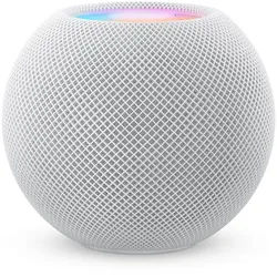 Apple HomePod Mini (Weiß) MY5H2D/A [Bluetooth, 360° Audio, Siri Sprachsteuerung]