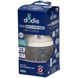 Dodie Flasche Sauger Multi-Perforiert Anti-Kolik Rosa +0 150 ML